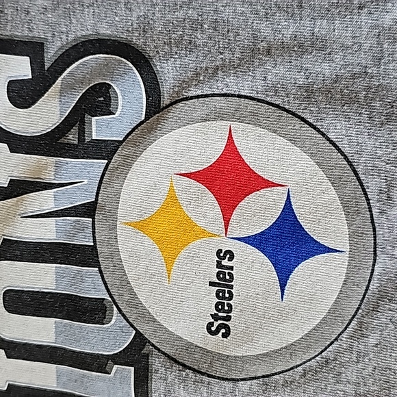 NFL Pittsburgh Steelers Short Sleeve Gray Super Bowl 40 XL Men's Size Large - Picture 5 of 11